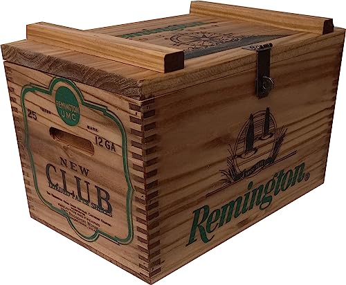 Stained Pine Ammo Box - Remington