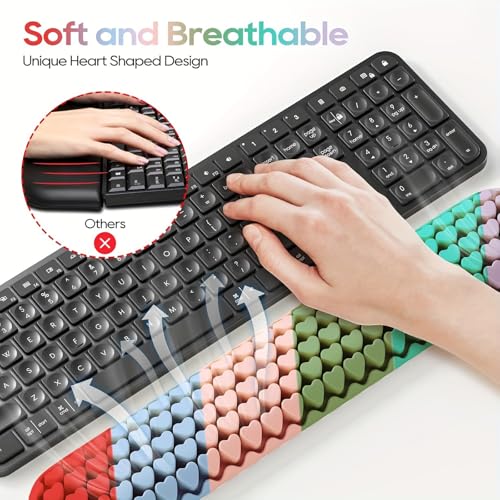 Repose-poignet clavier en mousse à mémoire de forme de qualité supérieure pour ordinateur - 4
