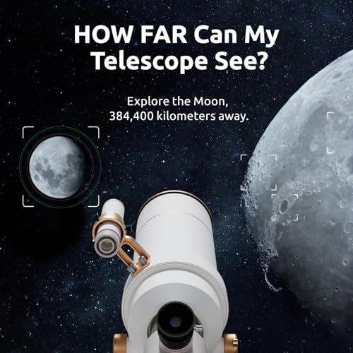 Image of Science Can Telescope for Kids - 70mm Aperture(16X-120X), High Powered Refractor Telescopes for Beginners with Adjustable Tripod and Phone Adapter, Astronomy Gifts for Boys & Girls Ages 8-12