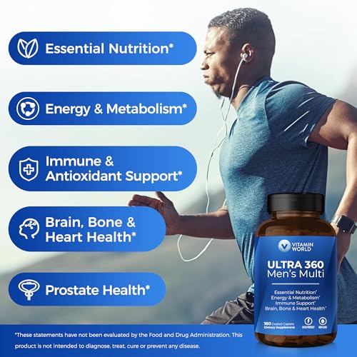 Ultra 360 Multivitamin for Men, Men's Multivitamin with Herbs & Antioxidants for Energy & Performance, Supplement with Vitamin A, C,... - Image 4