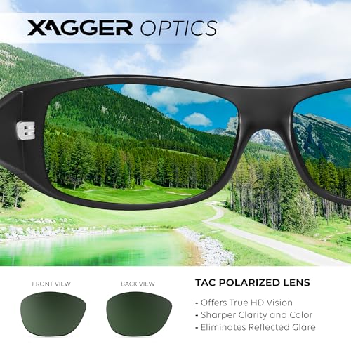 Image of Sports Polarized Sunglasses for Men Wrap Around TR90 Frame Sun Glasses