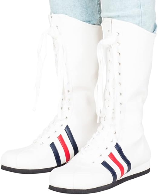 Rocky Boxing White Costume Boots Cosplay