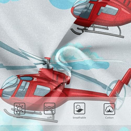 Red Helicopters Blue Cloud Toddler Girls's Underwear 2T 202c13493