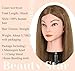 Mannequin Head with 100% Real Human Hair, Beauty Star 18