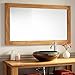 Signature Hardware 412245 Wulan 47-1/4" W x 27-5/8" H Teak Framed Mirror