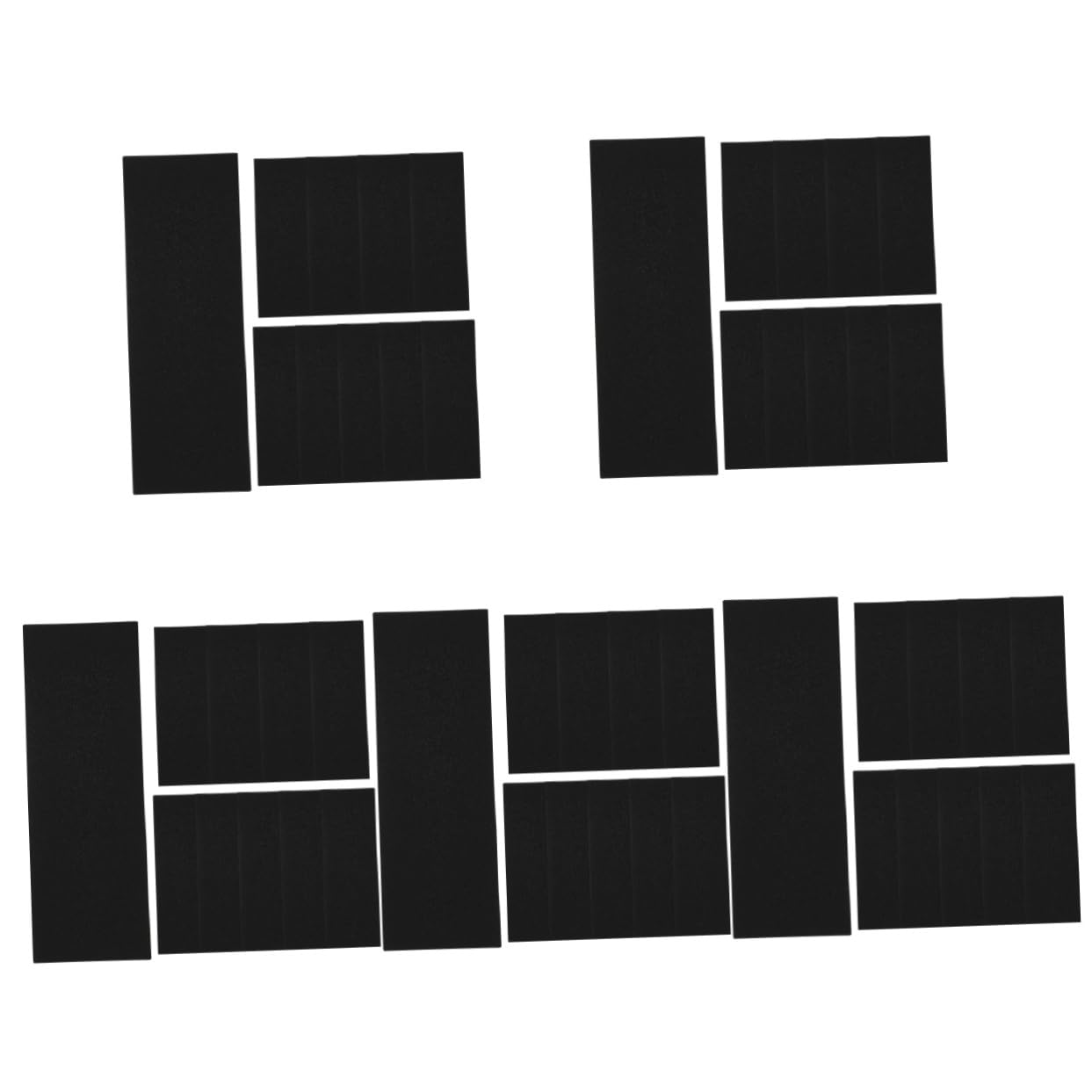 ABOOFAN 50stücke Schaumstoff Grip Tape Für Finger-Skateboards rutschfeste Aufkleber Mit Selbstklebender Rückseite Skateboards