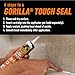 Gorilla Waterproof Caulk & Seal Silicone Sealant, 10oz Cartridge (Pack of 1) - White Caulking Sealant for Kitchen, Window, Bath, Marine, Door and More
