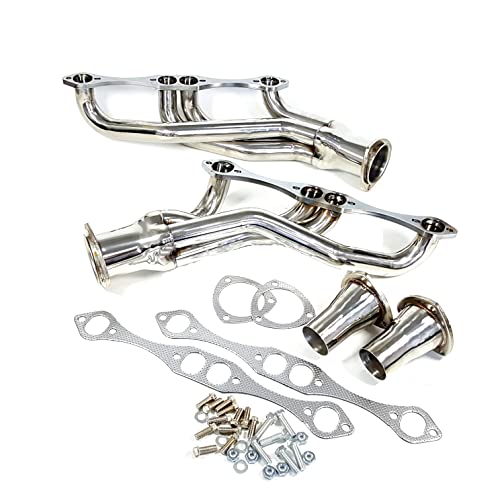 Exhaust Manifold For Small Block Chevy 265 283 305 307 327 350 Camaro Corvette Impala Stainless Steel #TOP2