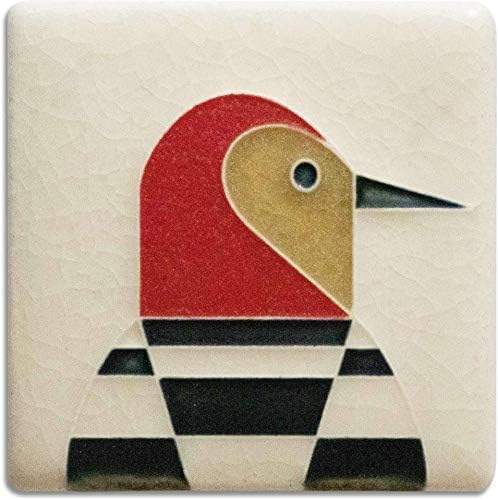 Charley Harper Woodpecker Decorative Tile