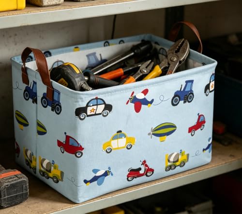 Image of Rectangle Storage Basket, Storage Bins with Handles, Books Box, Gift Baskets(Car)