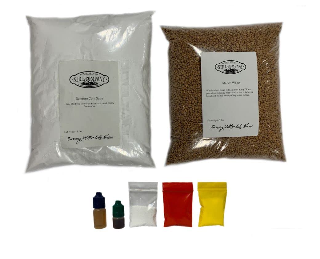 North Georgia Still Company's Fermentation Kit for Moonshine, Malted Wheat Whiskey, DIY 5 Gallon Mash Kit