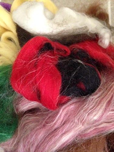 Sudopo Assorted Ends/Waste from Wool Tops/Roving 3.5OZ (100g)