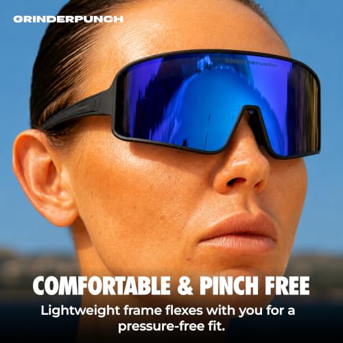 Image of grinderPUNCH Running Baseball Sunglasses for Men Women Sports Cycling Glasses Softball Sunglasses UV400 Protection