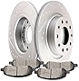 2016 for Dodge Dart Brakes, cciyu Rear Brake Rotors Ceramic Brake Pads fit for 2013 2014 2015 2016 for Dodge Dart