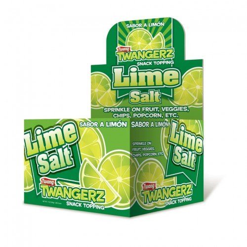 Twangerz Snack Topping, Lime, 1 Gram Packets (Pack of 200)