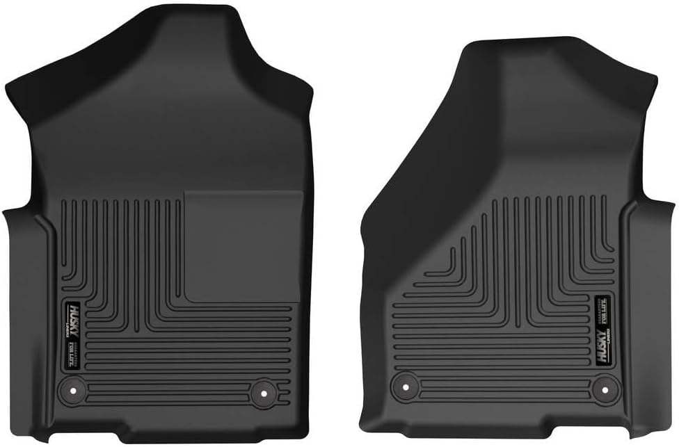 Husky Liners X-act Contour Floor Mats | Fits 2019-2026 Ram 2500/3500 (Standard Cab w/Vinyl Floor) | Front Row, 2-pc Black - 50691