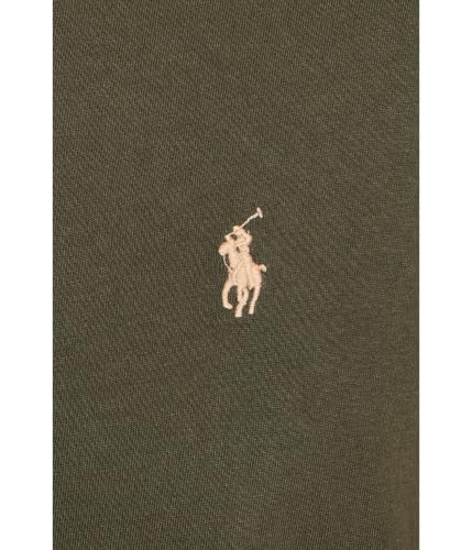 Image of POLO RALPH LAUREN, Men's, Classic Fit Jersey Crew Neck T-Shirt, Company Olive, XX-Large