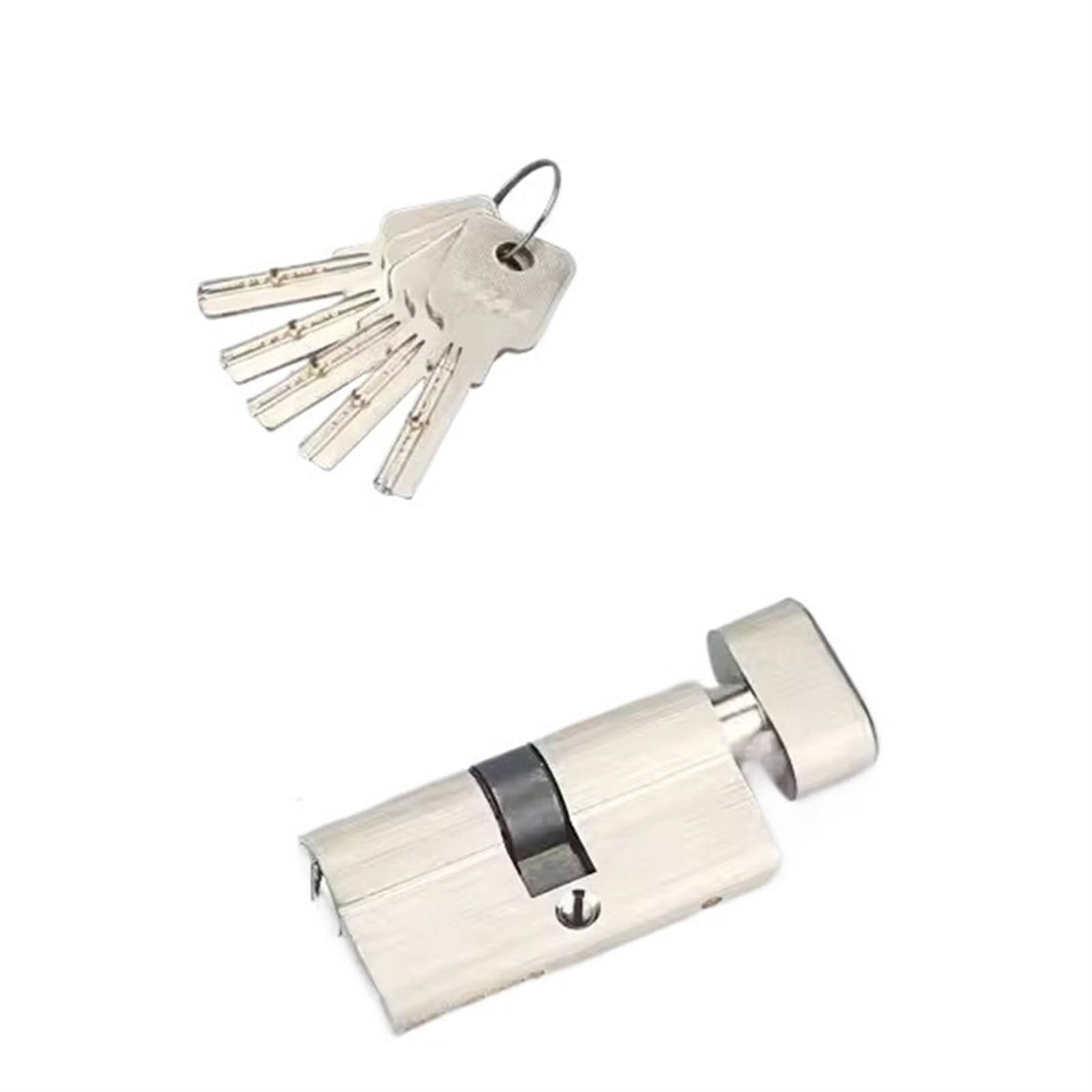 Schließzylinder Schließzylinder, Sicherheitsschloss, Kern, Türzylinder, Innenraum, Schlafzimmer, Wohnzimmer, Griff, Messingschloss, 5 Schlüssel(60mmz 30 and 30mm)