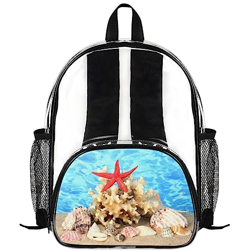 Sac à dos transparent enfant coquillage cadeau idéal pour la rentrée
