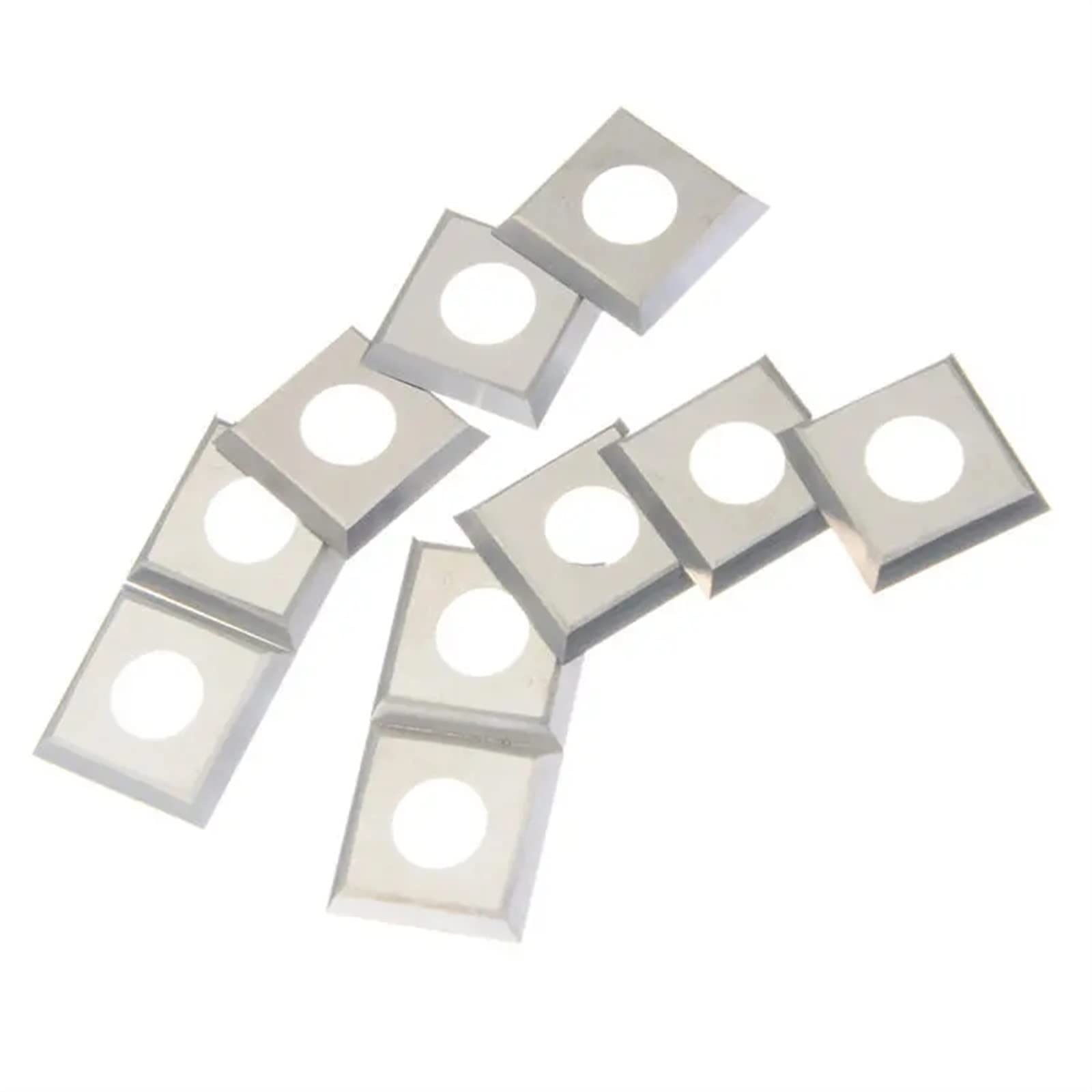 Płytki węglikowe do tokarek, Płytki tnące 10 szt. 14x14x2 mm Płytki węglikowe 30° Frez do narzędzia tokarskiego do drewna