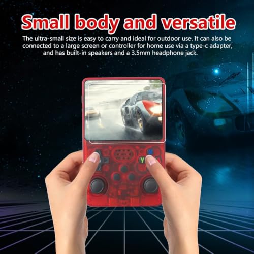 Image of PLUSPOINT Portable Retro Handheld Game Console R36S(64GB) with 20000+ Classic Preloaded Video Games, 3.5 Inch IPS Display,Rechargeable Long-Lasting Battery Backup, Retro Pocket Arcade Gaming Device