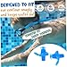 NASSMOSSE Swimming Ear Plugs Reusable Silicone Ear Plugs Waterproof Earplugs for Swimmers Bathing 3 Pairs Kids