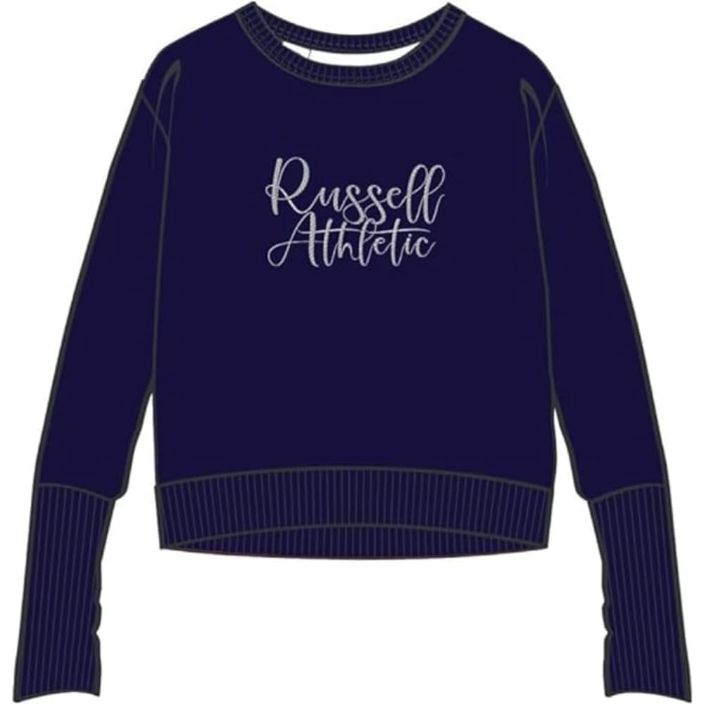 Russell Athletic A21071-NA-190 SCRIPTED-SWEATSHIRT Sweatshirt Women's NAVY Size S