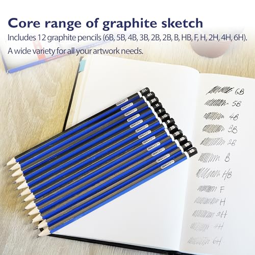 Set de 12 lápices de grafito para dibujo BAZIC PRODUCTS miniatura 4