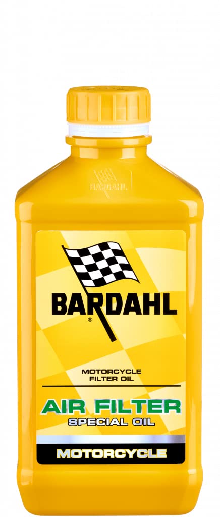Bardahl - Air Filter Special Oil Moto - Manutenzione Filtro dell'Aria, Massima Adesività per una Superiore Capacità Filtrante, Trattamento Lunga Durata, Formula Concentrata (Oltre 15 Trattamenti), 1 L