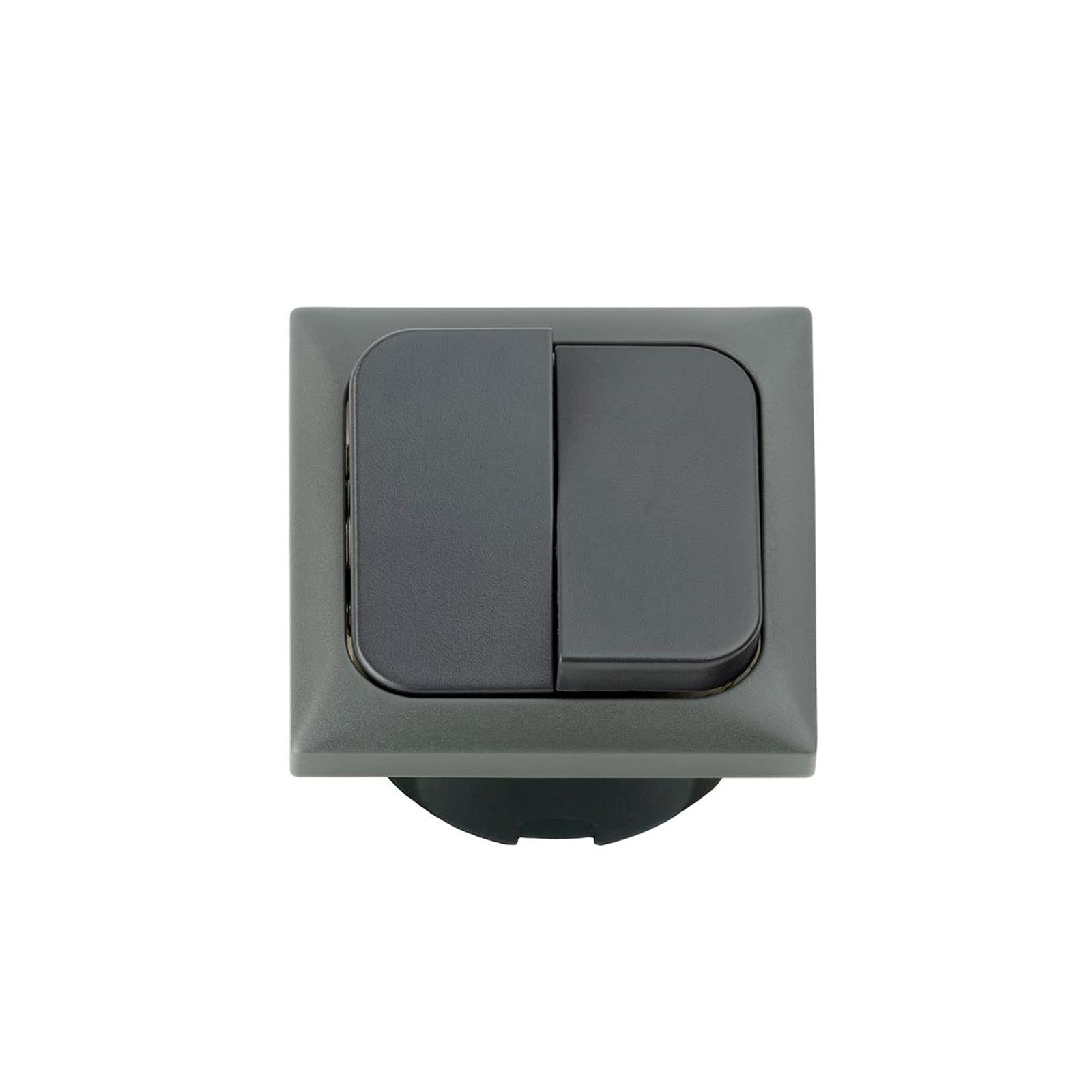 Interrupteur 12v Interrupteur Double C-Line 12-250V - Cadre Anthracite Pour Camping-car Et Bateau Interrupteur Double Camping Car