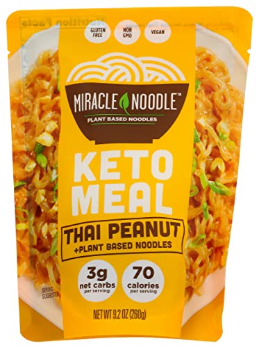 Miracle Noodle Keto Meal Thai Peanut, Plant Based Noodles, Gluten