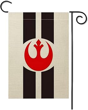 ZXvZYT Rebel Alliance Garden Flag أعلام الدول لافتة مزدوجة الجوانب من الكتان في الفناء الخارجي مزخرفة 12 بوصة x 18 بوصة