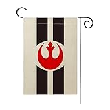 ZXvZYT Rebel Alliance Garden Flag Countries Flags Banner Double Sided Flax Outdoor Yard Decorative(12'x 18')
