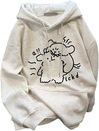 Kawaii Bear Graphic Cotton Oversized Hoodies Y2K Japanese Cutecore Harajuku Hooded Sweatshirts Preppy Clothes