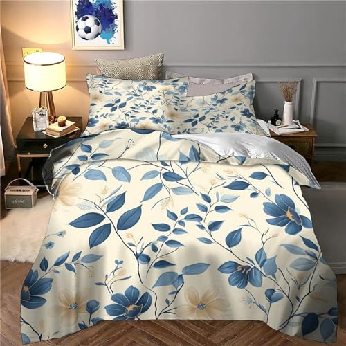 Housse de couette microfibre hypoallergénique ultra douce à effet 3D