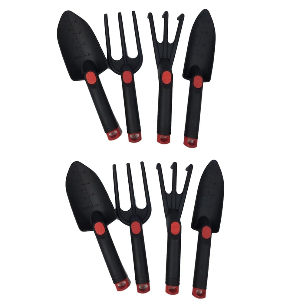 NONDK 8 Piece Set Multifunctional Household Mini Potting Tools Wooden Handle Shovel Rake Shovel Bonsai Tools