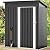 DWVO 5x3ft Metal Outdoor Storage Shed, Waterproof Tool Shed Heavy-Duty Storage Unit with Lockable Door and Vents, Ideal for Bicycles, Tools, Lawnmowers, Backyards, Patios, Lawns - Dark Gray