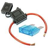 VOODOO 8 Gauge Maxi Inline Fuse Holder Fuseholder with Cover & 60 Amp Fuse (1 Pack)