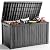 EasyUp 182 Gallon Deck Box Waterproof, UV Resistant Resin Outdoor Storage Box with Hydraulic Rod, Lockable Design and Enhanced Durability for Patio, Garden, and Poolside Use