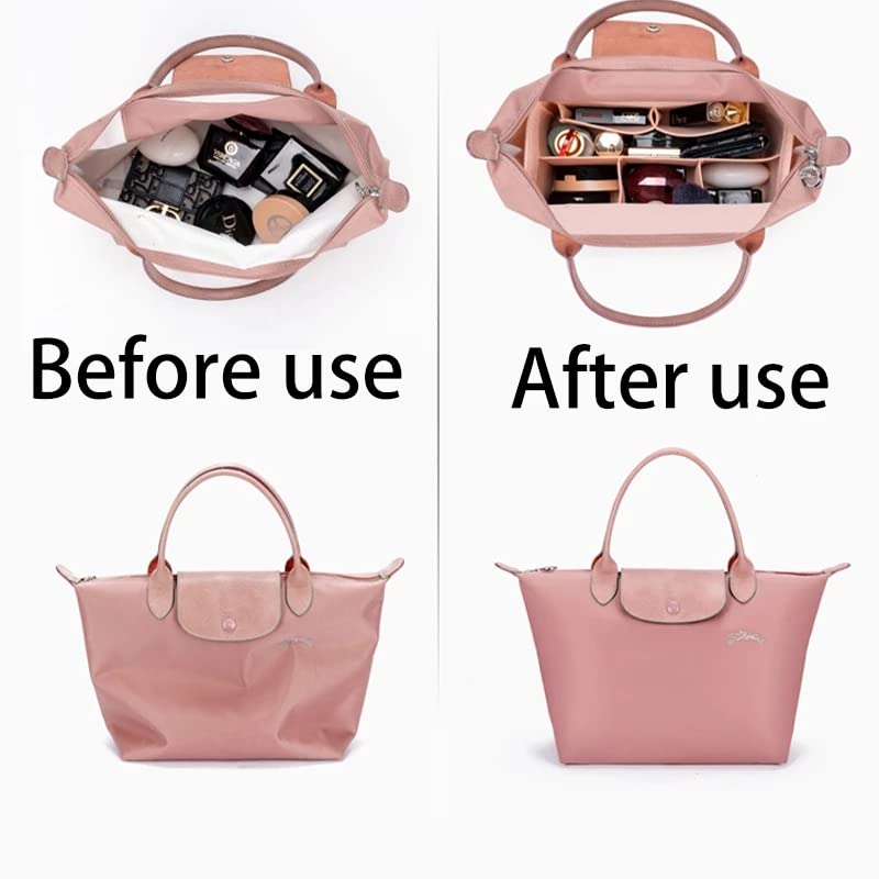 Pochette intérieure en Feutrine pour Trousse de Maquillage, Compatible avec Les Sacs à Main, idéale pour Les Voyages et Les Accessoires de Maquillage Portables.