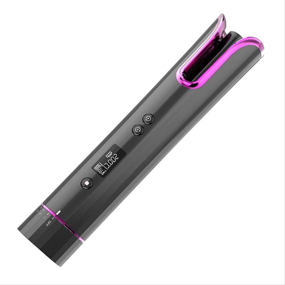 ARTSZY Bezprzewodowa automatyczna lokówka Lokówka do włosów 4800 mah Bateria Lcd Bezprzewodowy akumulator Przenośne rolki loków