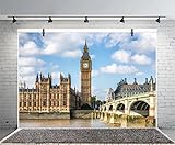 Leyiyi Big Ben Backdrop 5x3ft Photography Background Clock Tower Elizabeth Tower England Parliament