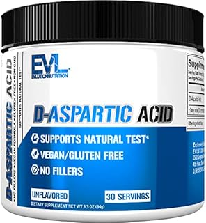 D Aspartic Acid Supplement for Men - 3120mg DAA D-Aspartic Acid Pre Workout Powder Muscle Builder for Men 3.12g - Men's Health Supplement for Enhanced Drive Potency and Vigor - Unflavored