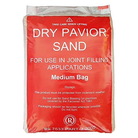 KILN Dried Brushing in Sand | 25KG | Block Paving Paver Joint Filler Silica Sand (1) Cover