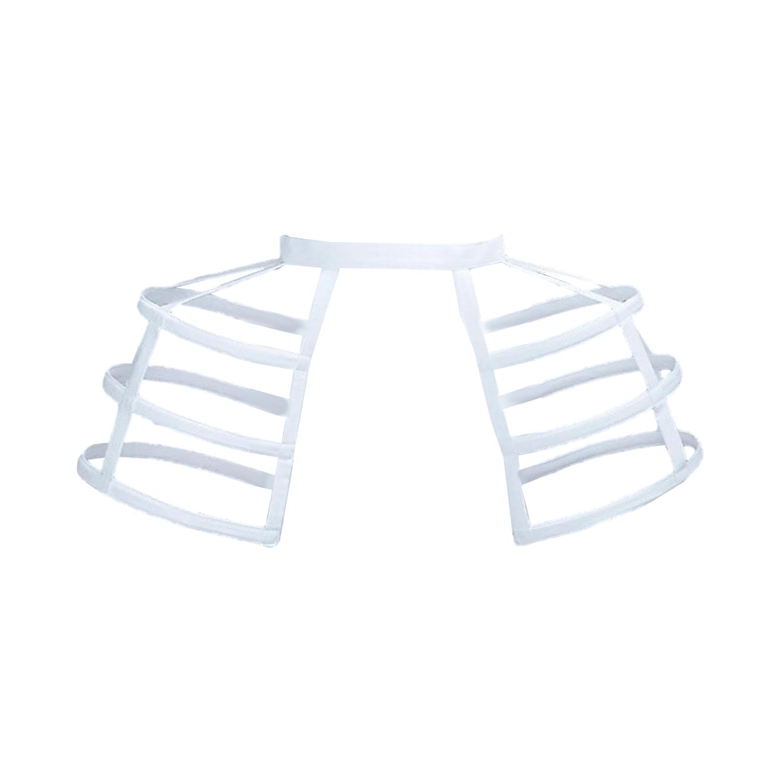jojomis Gabbia Hoop Gonna Sottogonna Donna Cerchi Pannier Sottogonna Crinolina Pannier Femminile Cage Pannier per Cosplay Barocco Birdcage Style Elastico Vita 45-90 cm
