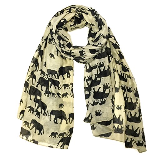 Wrapables Elephant Print Scarf Wrap