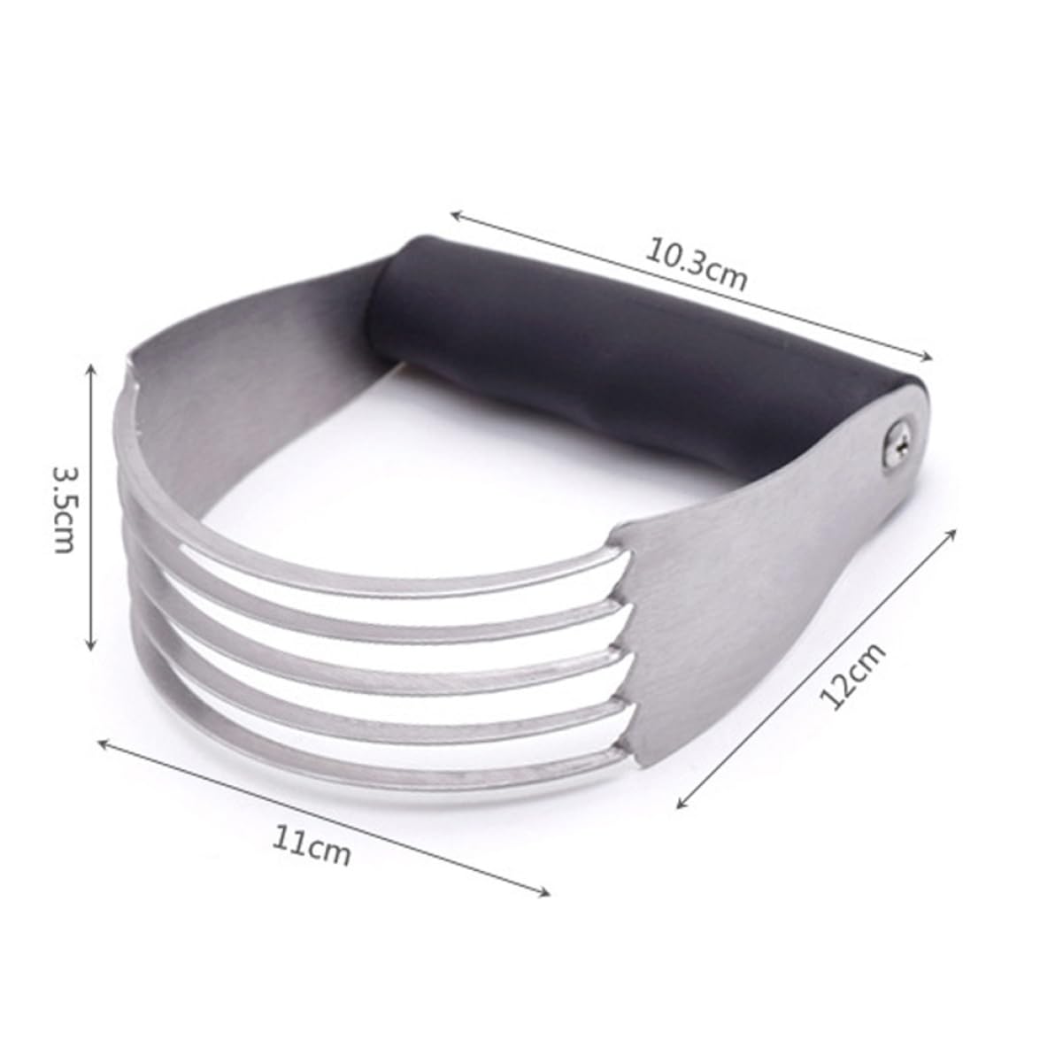 OKUMEYR Pastry Cutter Stainless Steel Mixer for Tool for Cookies Muffins Cakes Ergonomic Handle Easy to Clean Design