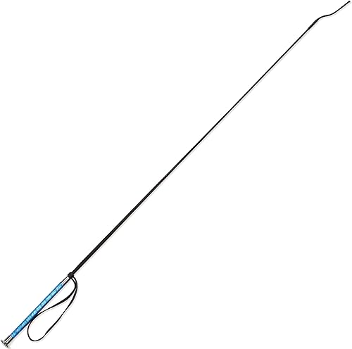 Látigo de doma de caballo 43 pulgadas, palo de ganado de entrenamiento de látigo de cerdo con pulsera