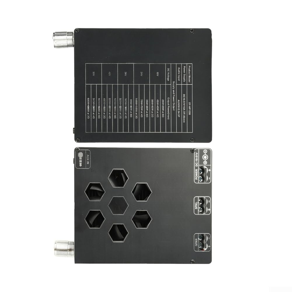 TPA3255 Scheda Audio Doppio Circuito 600W Modulo di Potenza Puro con Preamp Controllo del Guadagno per DIY HiFi Sound System Home Theater 13x9.4cm (Esterno)