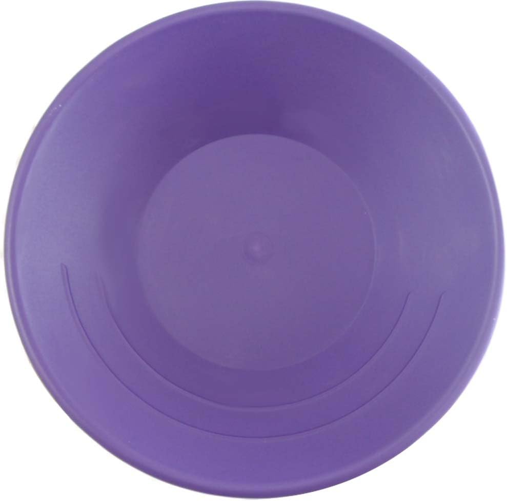 KING LODE 10" (25.4 cm) Gold Miner's Pan | Violet Plastic | Built-in Ridges for Effective Trapping | Ideal for Mining, Beach Exploration & Education